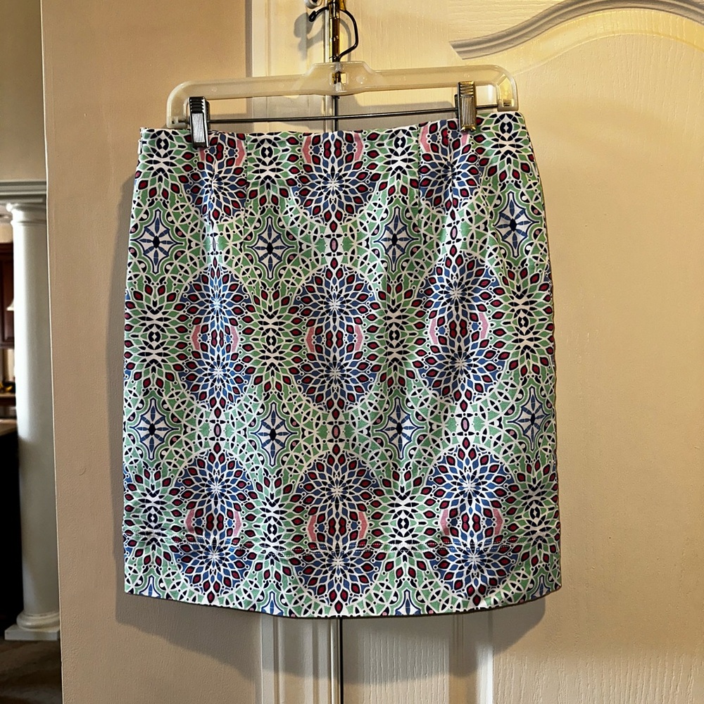 Talbots Stylish Patterned Skirt - Multicolor